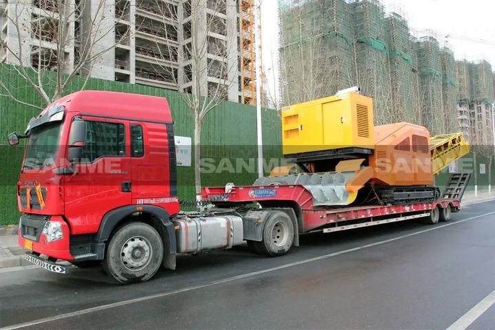 顛覆傳統(tǒng)裝車方式，山美履帶式取料機(jī)助您實(shí)現(xiàn)降本增效、節(jié)能減排！