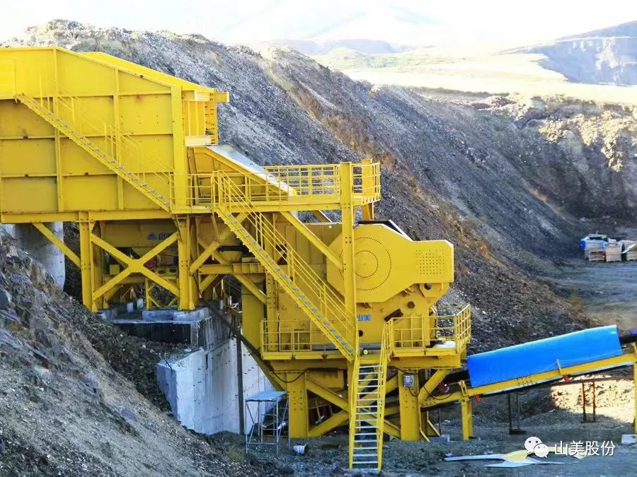 上海山美顎式破碎機性能優(yōu)勢施工現(xiàn)場